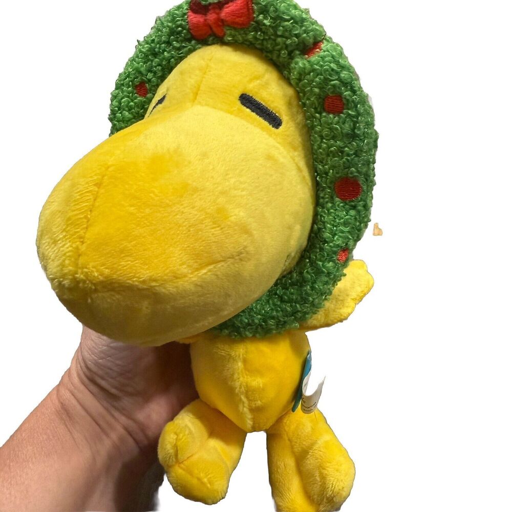 Bark Box Deck The Halls Woodstock Snoopy Peanuts Chew Squeaker Dog Toy Holiday - Picture 1 of 5
